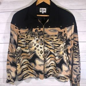 Vintage City Girl Sport zipper up jacket